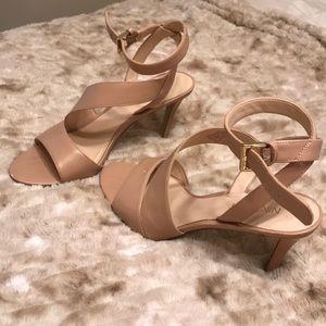 Tan Nine West heels